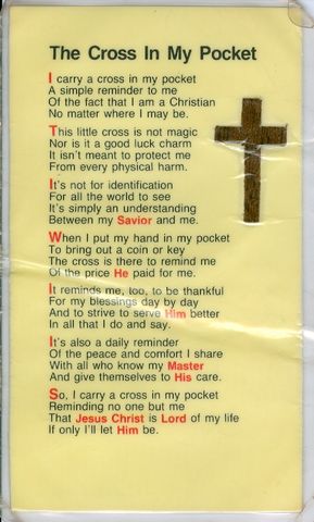 Cross In My Pocket